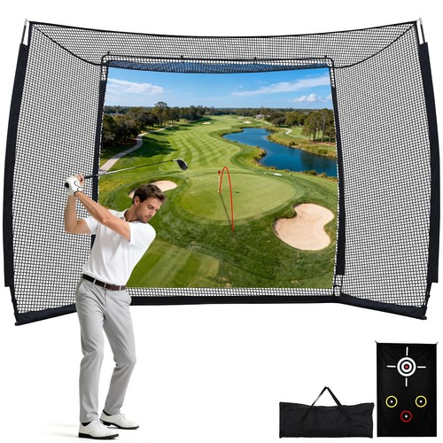 Golf net 10x8 simulator impact - golf,